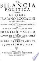 Parte Seconda, Nella quale si comprendono Le Osservationi, Et Considerationi Politiche Sopra Il Primo Libro Delle Storie Di Cornelio Tacito & sopra La Vita Di Givlio Agricola