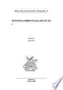 Patavina Orientalia Selecta