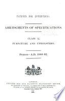 Patents for Inventions. Abridgments of Specifications