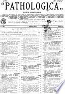 Pathologica rivista quindicinale