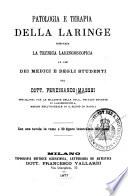 Patologia e terapia della laringe