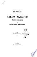 Pei funerali di Carlo Alberto orazione ed iscrizioni