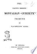 Pel fausto imeneo Montalban-Guizzetti tributo di Valentino Gera