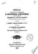Pella principessa di Belmonte D. Francesca Pignatelli e di lei marito marchese D. Angiolo Granito convenuti in principale ed attori in garentia contra il marchese D. Romualdo Lancellotti attore contra D.a Carmela del Chiaro convenuta in garentia nella prima camera del Tribunale civile [Carlo Sacchi, Matteo Joele]