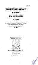 Pellegrinazioni autunnali ed opuscoli