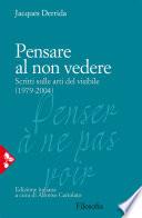 Pensare al non vedere