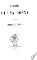 Pensieri di una donna nelle ore d'ozio [di Savina Nuti Bertini]