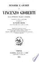 Pensieri e giudizi sulla letteratura italiana e straniera