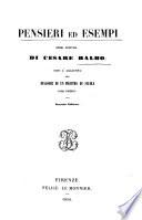 Pensieri ed esempi
