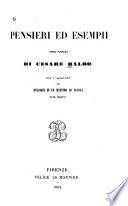Pensieri ed estempi