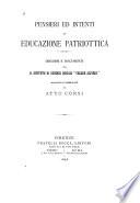 Pensieri ed intenti di educazione patriottica