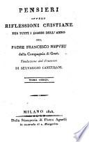 Pensieri ovvero riflessioni cristiane per tutti i giorni dell'anno