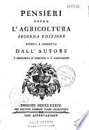 Pensieri sopra l'agricoltura...