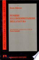 Pensieri sull'interpretazione della natura