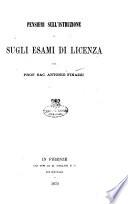 Pensieri sull'istruzione e sugli esami di licenza
