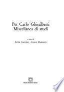 Per Carlo Ghisalberti
