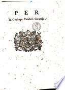 Per D. Giuseppe Catalani Gonzaga [Andrea Tontulo]