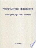 Per Domenico De Robertis