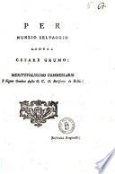 Per i conjugi Andrea Sansone, e Giustina Izzo. Nella G.C. della Vicaria. Scrivano Galeota [Pantaleone Spadavecchia]