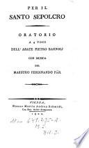 Per il Santo Sepolcro