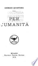 Per l'umanità