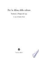 Per la difesa della cultura