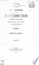 Per la inaugurazione del Collegio rabbinico italiano