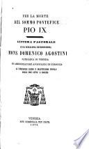 Per la morte del sommo pontefice Pio IX