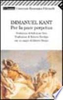 Per la pace perpetua