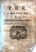Per la signora d. Beatrice Pagano coll'erede fiduciario di d. Giacinto Comite [Bartolommeo Secondo]