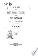 Per le nozze del dott. Cesare Trentin colla Niny Montanari Della Mirandola versi