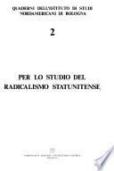 Per lo studio del radicalismo statunitense