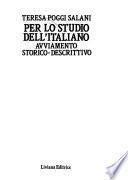 Per lo studio dell'italiano