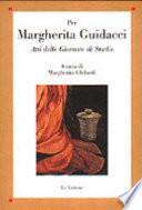 Per Margherita Guidacci