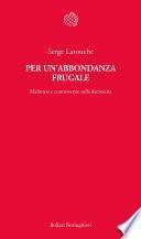 Per un'abbondanza frugale
