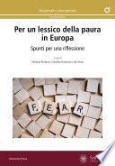 Per un lessico della paura in Europa
