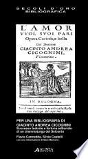 Per una bibliografia di Giacinto Andrea Cicognini