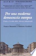 Per una moderna democrazia europea
