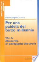 Per una paideia del terzo millennio Vol IV