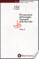 Per una storia del Consiglio nazionale delle ricerche