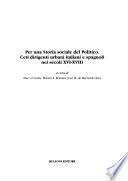 Per una storia sociale del politico