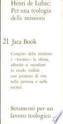 Per una Teologia delle Missioni