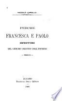 Perchè Francesca e Paolo indivisi nel cerchio secondo dell' Inferno?