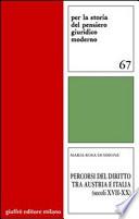 Percorsi del diritto tra Austria e Italia, secoli XVII-XX