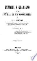 Perdita e guadagno ovvero storia di un convertito, traduzione di A. S.