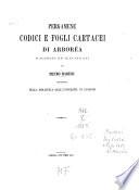 Pergamene, codici e fogli cartacei di Arboréa