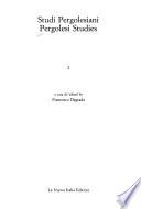Pergolesi Studies