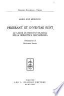 Perierant et inventae sunt