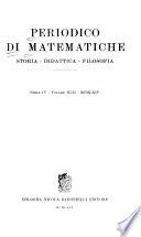 Periodico de matematiche