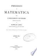 Periodico di matematiche